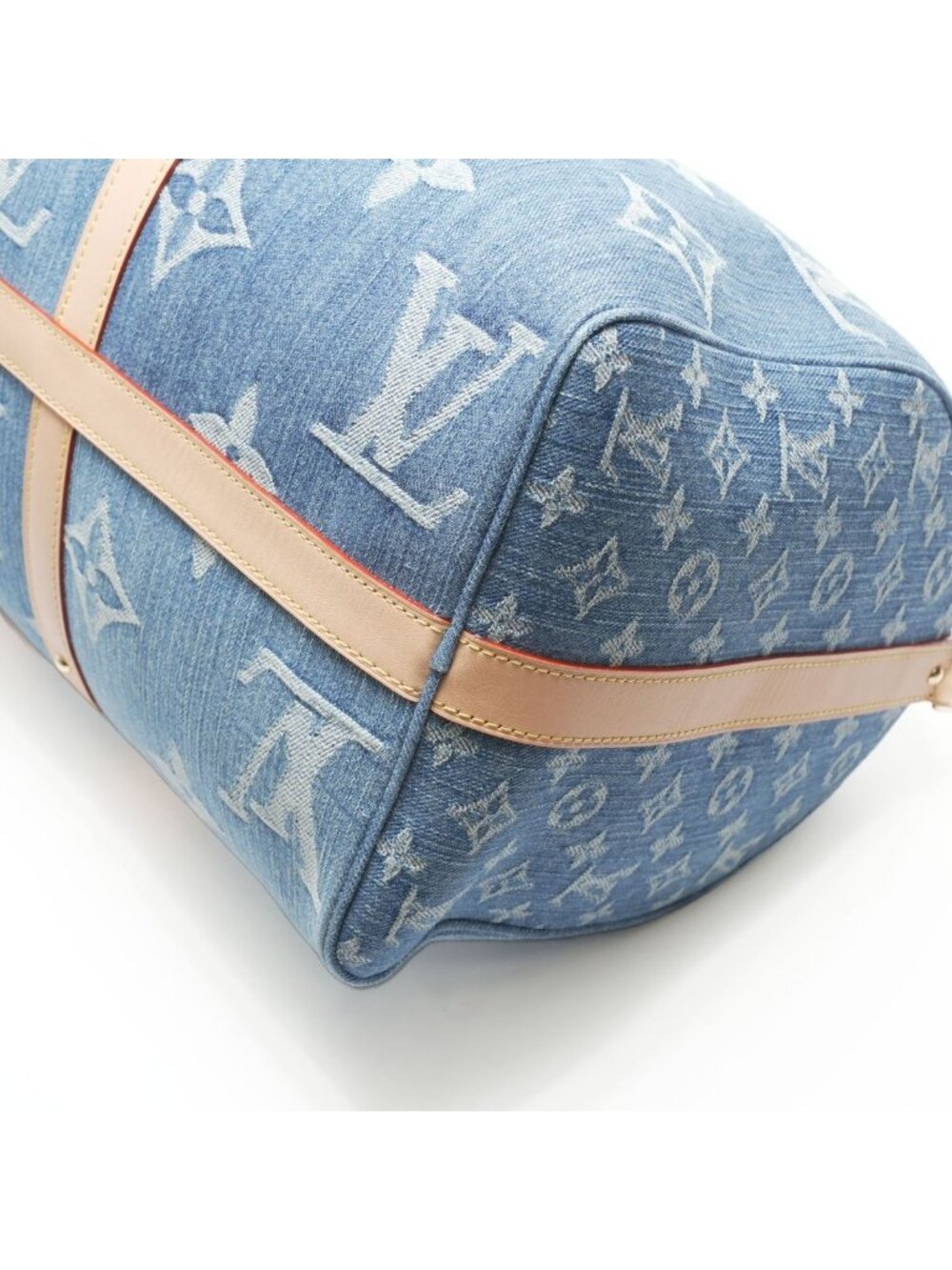 Louis Vuitton Boston Bag Monogram Denim Keepall Bandouliere 45 - Picture 7 of 10